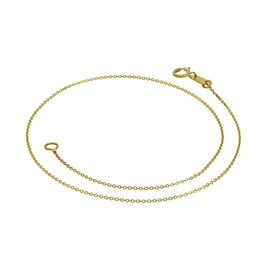 Bracelet de cheville gourmette en or 9 carats de 24 cm