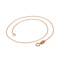 Bracelet de cheville en or rose 9 carats de 24 cm
