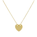 Collier cœur gravable en or 9 carats 40 cm