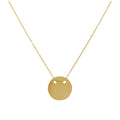 Collier cercle gravable en or 9 carats de 40 cm
