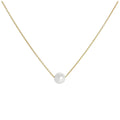 Collier en or 9 carats et perles de 5 mm, 43 cm