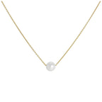 Collier en or 9 carats et perles de 5 mm, 43 cm