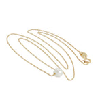 Collier en or rose 9 carats et perles de 5 mm, 43 cm