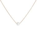 Collier en or rose 9 carats et perles de 5 mm, 43 cm