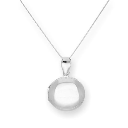 Médaillon rond en argent sterling gravable sur chaîne de 40 à 55 cm