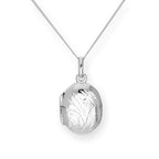 Médaillon ovale gravé en argent sterling de 40 à 55 cm