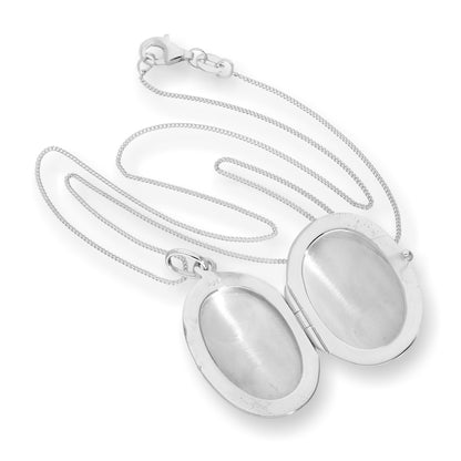 Médaillon ovale en argent sterling gravable de 40 à 55 cm