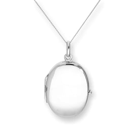 Médaillon ovale en argent sterling gravable de 40 à 55 cm