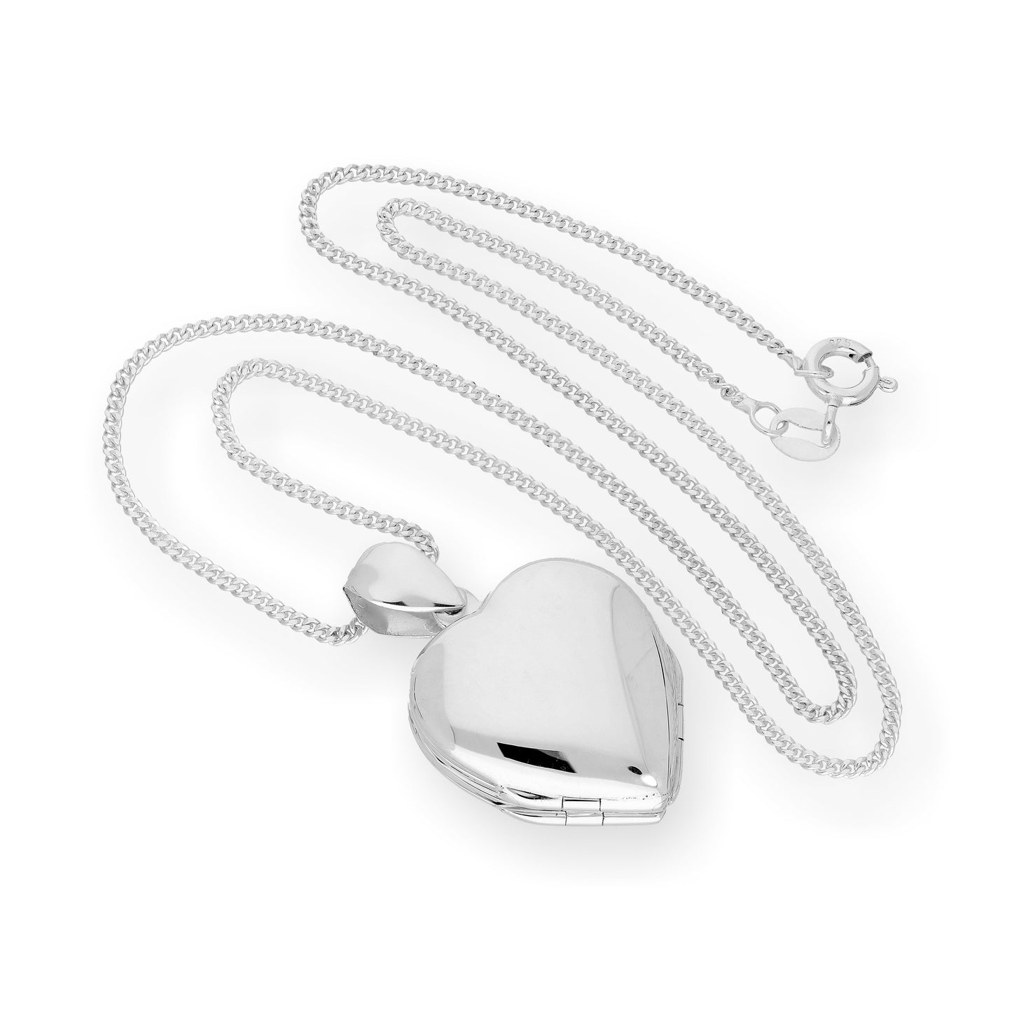 Médaillon familial en argent sterling avec 4 photos gravées en forme de cœur sur chaîne de 40 à 61 cm