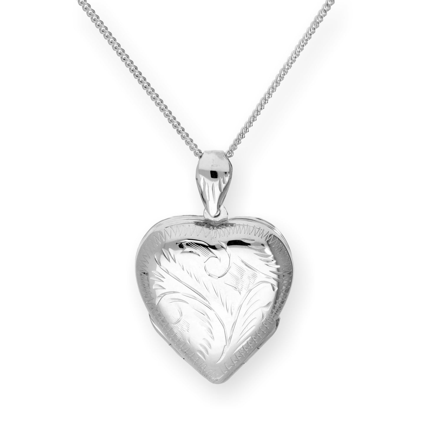 Grand médaillon familial en argent sterling avec 4 photos gravées en forme de cœur sur chaîne de 40 à 61 cm