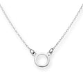 Collier Karma Circle en argent sterling de 45 cm