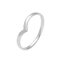 Bague chevron en argent sterling, tailles 49 à 65
