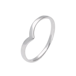 Bague chevron en argent sterling, tailles 49 à 65