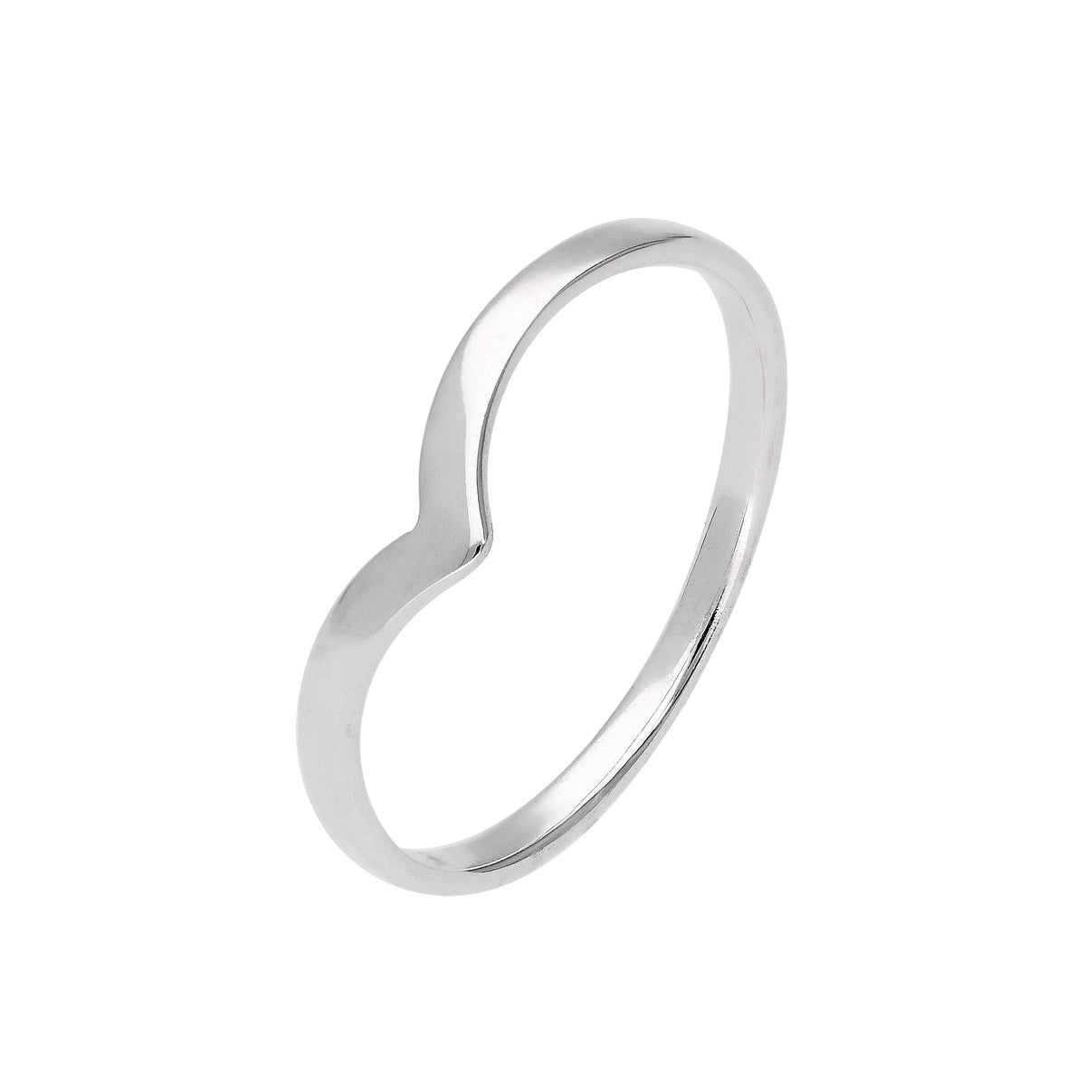 Bague chevron en argent sterling, tailles 49 à 65
