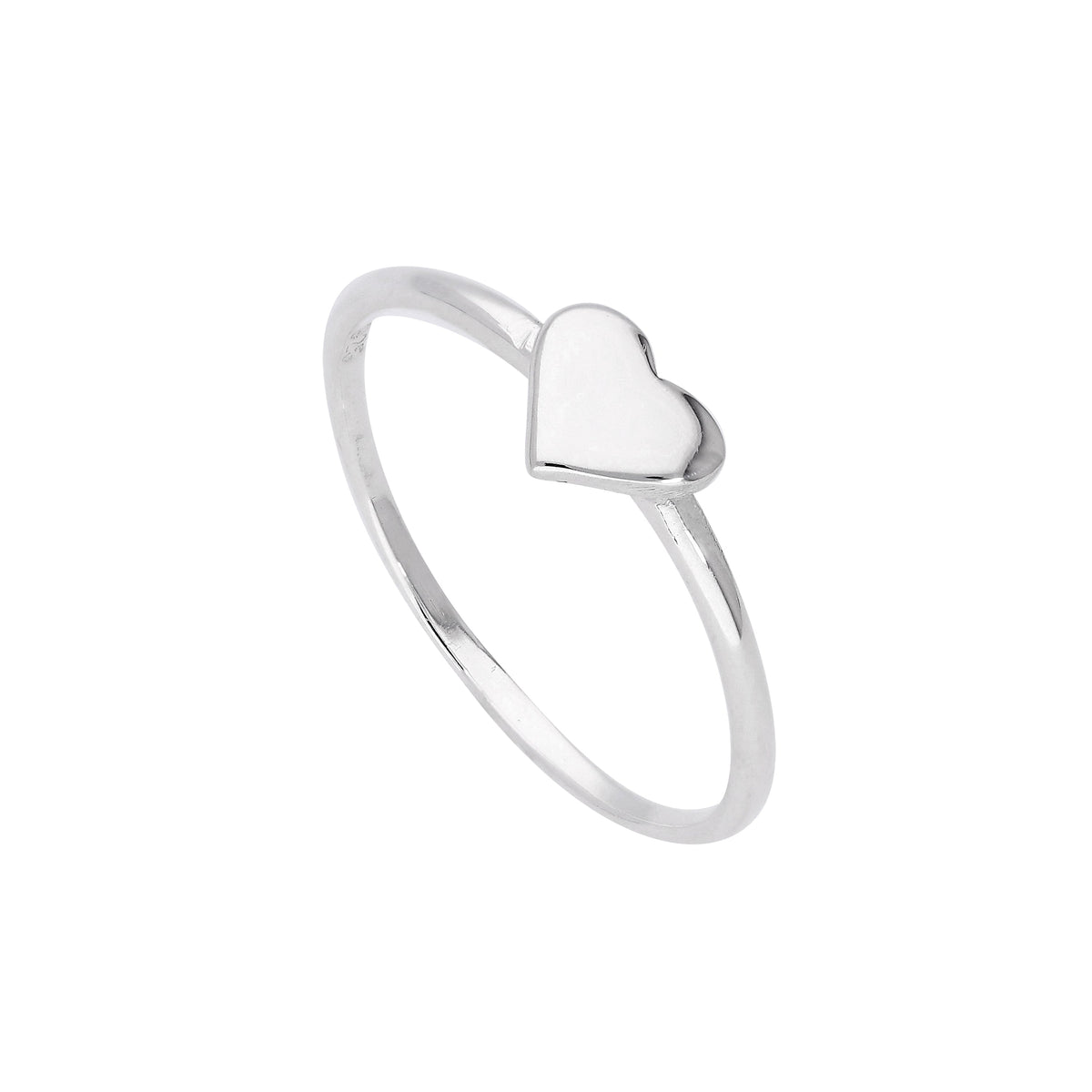 Bague cœur en argent sterling, tailles 49 à 65