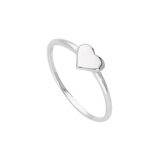 Bague cœur en argent sterling, tailles J à W