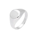 Chevalière gravable en argent sterling pour homme, tailles 49 à 70