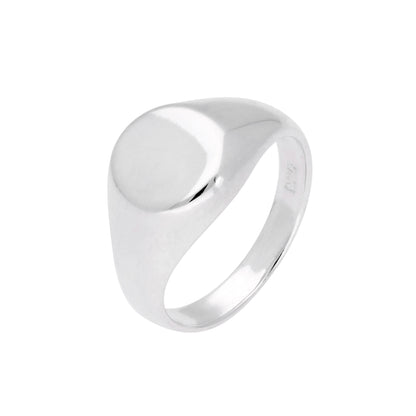 Chevalière gravable en argent sterling pour homme, tailles J à Z+1