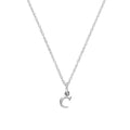 Collier avec pendentif minuscule en argent sterling, lettre C, 35,6 à 55,9 cm