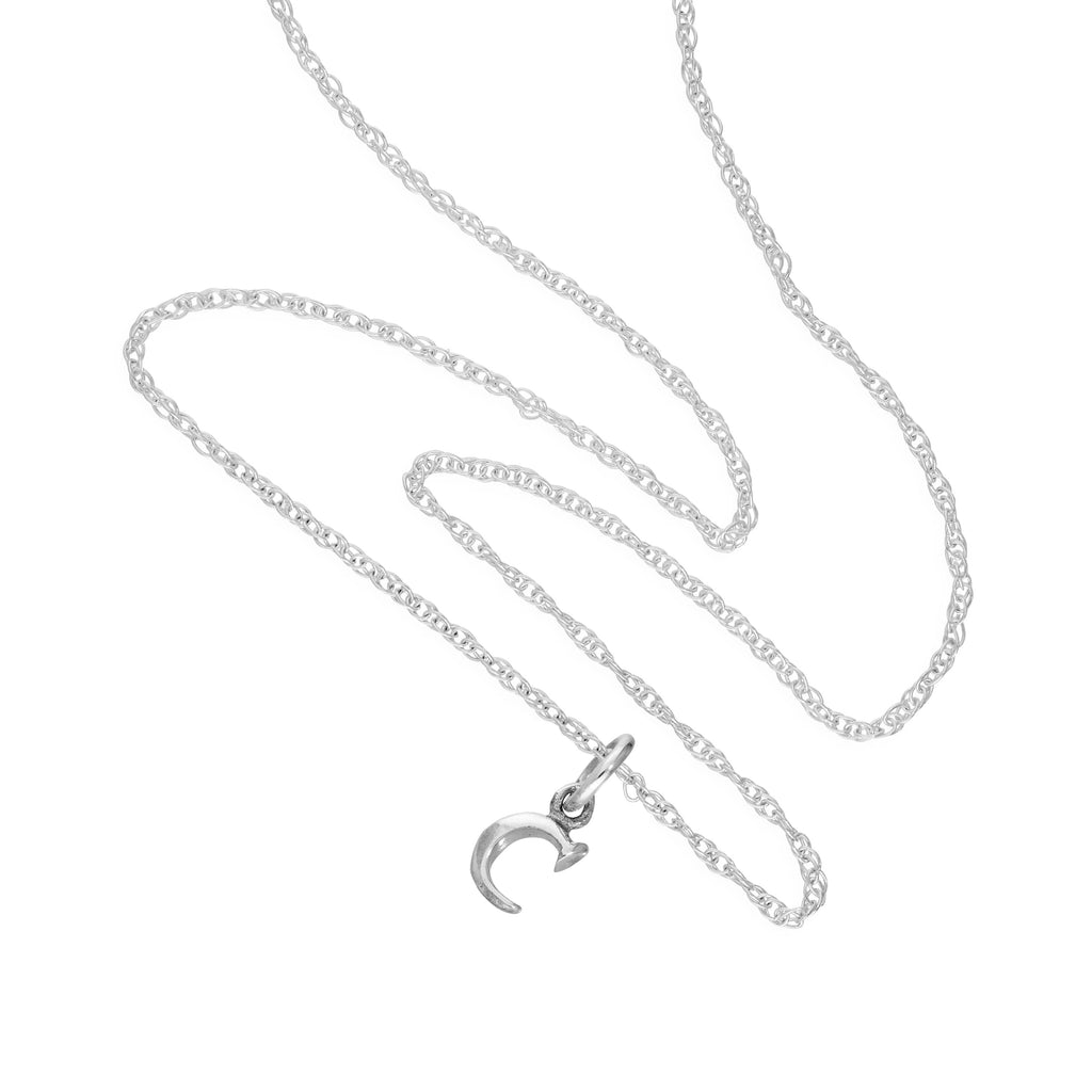 Collier avec pendentif minuscule en argent sterling, lettre C, 35,6 à 55,9 cm