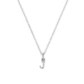 Collier avec pendentif minuscule en argent sterling, lettre J, 35,6 à 55,9 cm