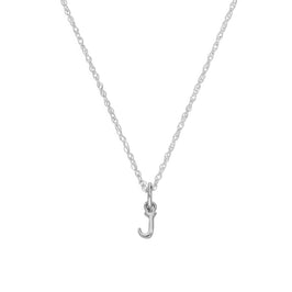 Collier avec pendentif minuscule en argent sterling, lettre J, 35,6 à 55,9 cm