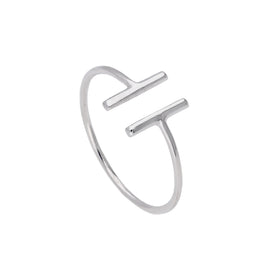 Bague barre en argent sterling, tailles 49 à 65