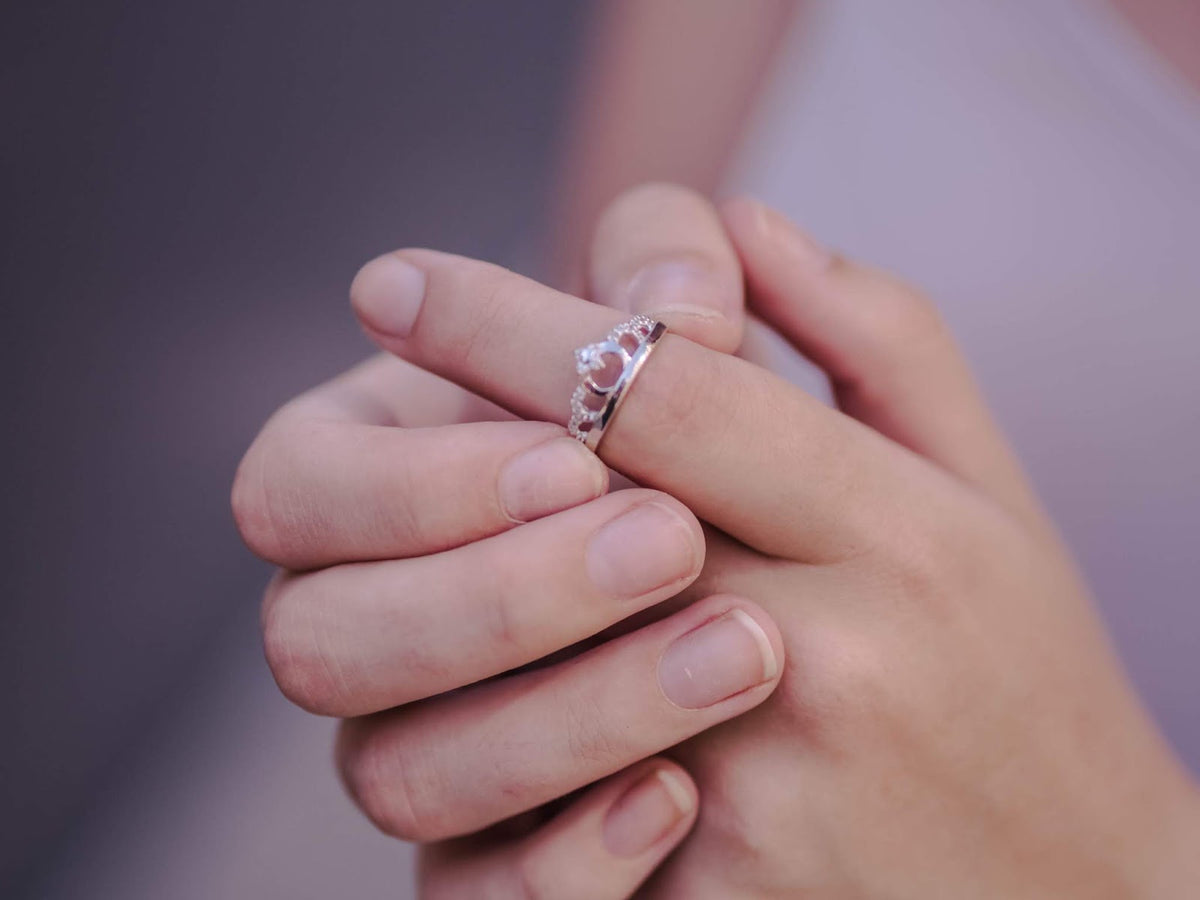 Bague diadème en argent sterling et cristal CZ transparent, tailles 49 à 62,5