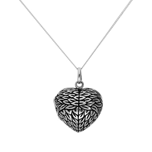 Médaillon en argent sterling en forme d'aile d'ange gravable sur chaîne de 40 à 55 cm