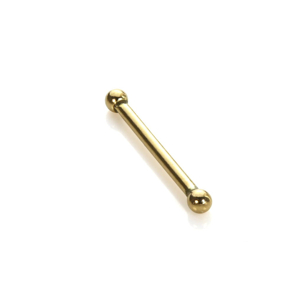 Clou de nez boule en or jaune 9 carats