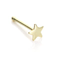 Clou de nez étoile en or jaune 9 carats