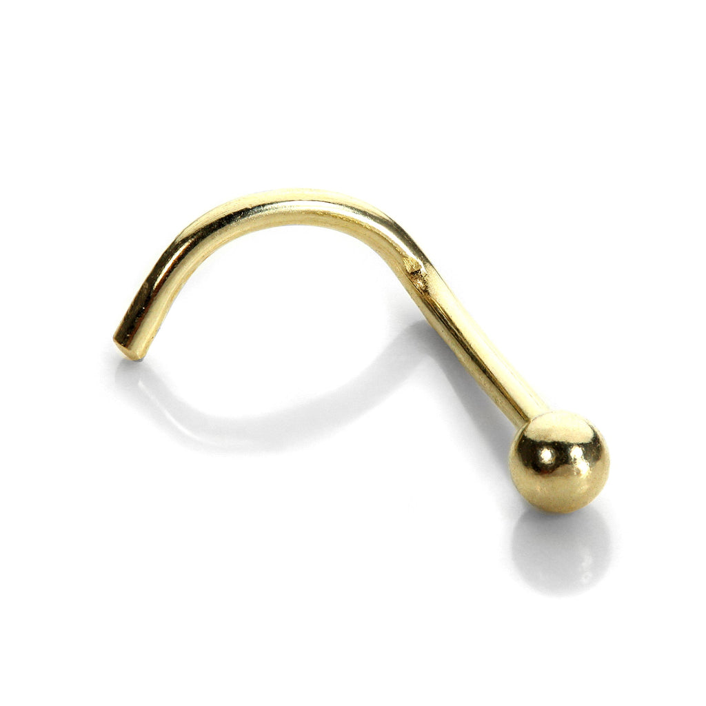 Vis à nez sphérique en or jaune 9 carats de 2 mm