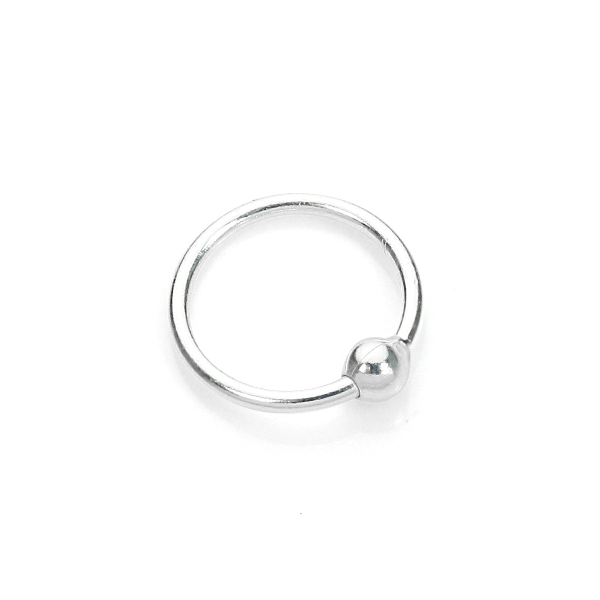 Anneau de nez BCR en argent sterling