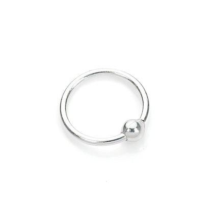 Anneau de nez BCR en argent sterling