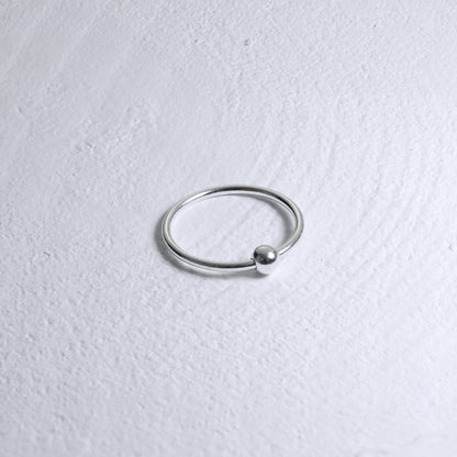Anneau de nez BCR en argent sterling