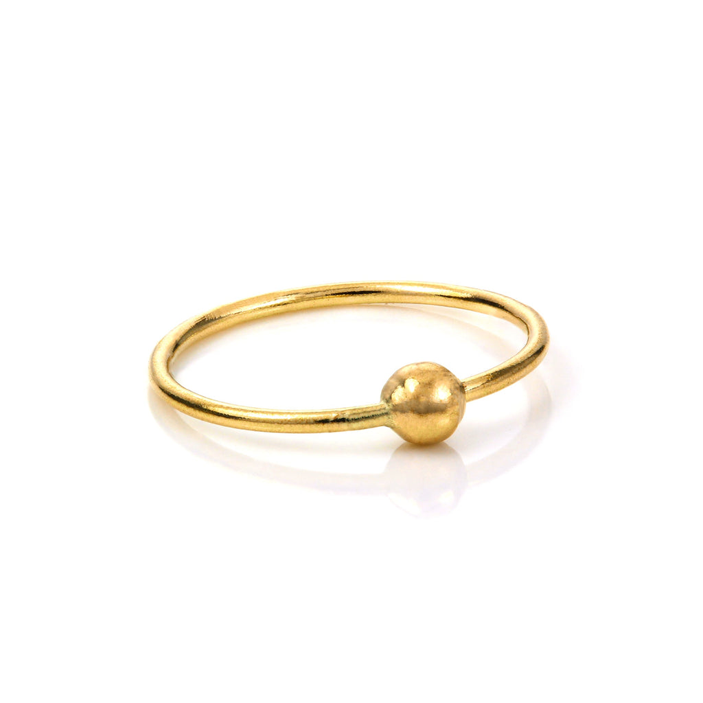 Anneau de nez créole BCR en or jaune 9 carats - 8 mm et 10 mm