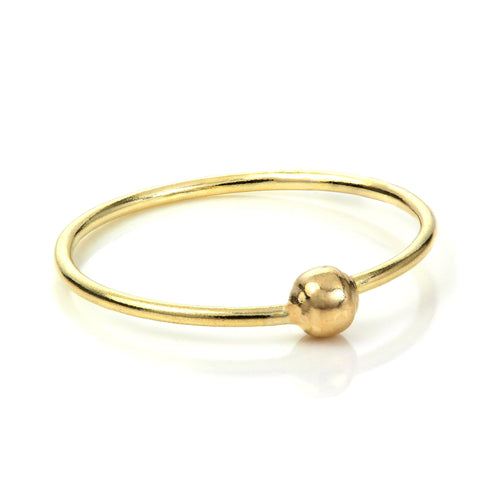 Anneau de nez créole BCR en or jaune 9 carats - 8 mm et 10 mm