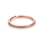 Piercing de nez en or rose 14 carats de 8 mm