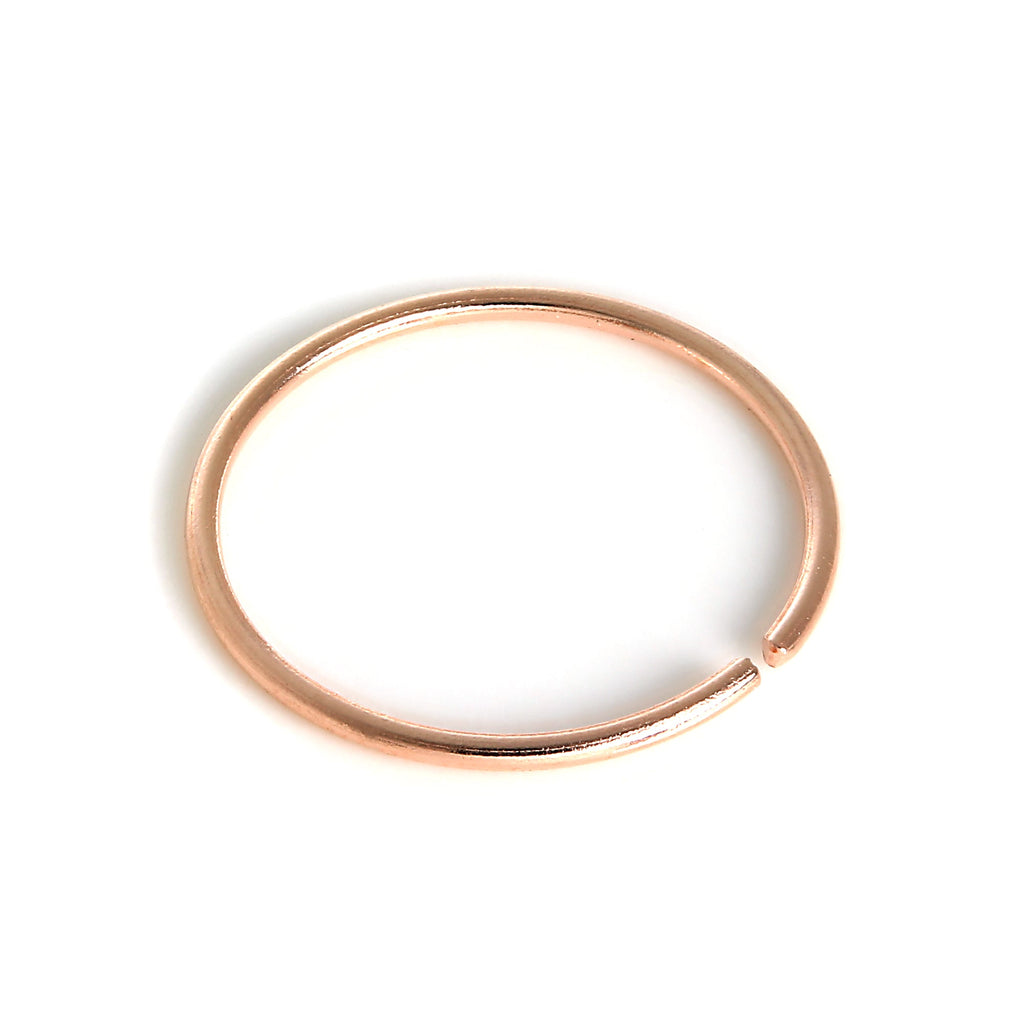 Anneau de nez en or rose 9 carats de 8 mm