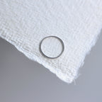 Anneau de nez en or blanc 9 carats de 8 mm