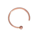 Anneau de nez en or rose 9 carats