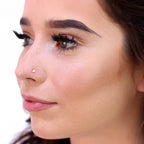Piercing de nez triangulaire plat en or 9 carats de 3 mm