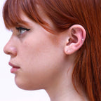 Anneau de nez et de tragus en argent sterling serti de 4 griffes, calibre 20