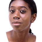 Faux septum en argent sterling avec double fer à cheval