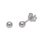 Boucles d'oreilles à tige en or blanc 9 carats
