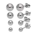 Boucles d'oreilles à tige en or blanc 9 carats