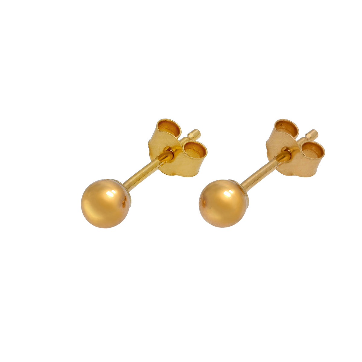 Boucles d'oreilles à tige en or jaune 9 carats