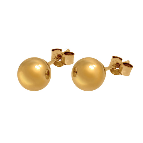 Boucles d'oreilles à tige en or jaune 9 carats