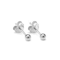 Boucles d'oreilles à tige en argent sterling avec boules
