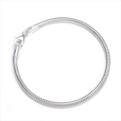 Bracelet serpent en argent sterling de 3 mm - 7,5 pouces